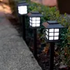 Lampade da giardino Luci solari a LED Giardino Strada Impermeabile Illuminazione per esterni Cortile Decorazione Lampada quadrata alimentata Paesaggio palo