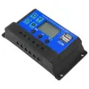 10A 20A 30A SOLAR LARARE CONTROLER 12V 24V AUTO PWM S LCD Display 5V Dual USB -utgång