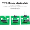 5PCS Daten Ladekabel Jack Test Board Mit Pin Header 90 Grad Vertikale Typ-C Buchse PCB Adapter