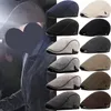 Berets 2023 Men Spring Autumn Winter British Style Sboy Beret Hat Retro England Male Hats Peaked Painter Caps For Dad