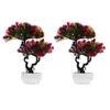 Decorative Flowers & Wreaths Pcs Guest-greeting Pine Potted Artificial Flower Adornments Simulation BonsaiDecorative