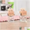 Storage Bottles Jars Glass Clip Clamp Pendant Vehicle Empty Per Bottle Container Aroma Therapie Organizer Vase Balls Er 2 2Hl Drop Dhqmr