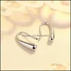 Charm Sterling Sier Earwires French Hook Earring Connector Findings 925 Komponenter med nypa bails 5 par C3 Drop Delivery Jewelry Dhuym