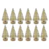 Figurki dekoracyjne obiekty 12pcs miniaturowe dekoracje choinki