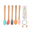 Baking Pastry Tools Mini Sile Spata Scraper Basting Brush Spoon For Cooking Mixing Nonstick Cookware Kitchen Utensils Bpa Drop Del Dh1Pj