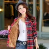 Women's Blouses & Shirts Thick Warm Women Fleece Plaid Shirt Female Long Sleeve Tops Winter Casual Streetwear Mujer Blouse Autumn Clothes