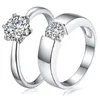 Wedding Rings Men And Women Couple Love Vow Bride Accessories Charms Cubic Zircom Bijoux Femme Happy Forever