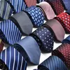 Bow Ties Fashion Men's Colorful Tie Silk Formal Slyckig smal smal mager cravate 7.5 cm slipsbågen Enek22