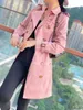 Women's Trench Coats Autumn And Winter Coat Windbreaker Fashion British Style Long