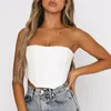 Tanques femininos Camis Sexy Summer Bustier Bustier Tops Ladies Lace-up Open Back Vest Club Streetwear
