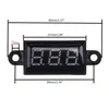 مقياس اختبار الجهد مع 2 سلك DC Voltmeter 0.28 بوصة مقاوم للماء 2 سلكين