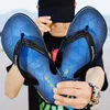 Slippers 2023 Summer Fashion Blue Massage Men Men Flip Flops Легкие повседневные слайды без скольжения.