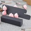 Gift Wrap 50Pcs Black Kraft Paper Box Small Lipstick Packaging Boxes Mini Storage Blank Present 2.5X2.5X8.5Cm1 Drop Delivery Home Ga Dh5Sb