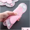 Maty pads 3 szt./Zestaw japońskie sakura pvc napoje Coaster Niezlizałowy garnek nonszczonkowy