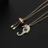 قلادة قلادة مكعبة Zironia Lucky Seahorse Little Gold Color Necklace French Luxury Fashion Simple ZK30Pendant ELLE22