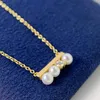 Choker Chokers Fashion Gold Color Inlay White Pearl Clavicle Chain Necklace Charm Crystal Zircon Female Short OL Jewelry AccessoriesChokers