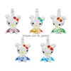 Charms 5Pcs Handmade Chinese Zodiac Lampwork Pendants Mixed Color Animal Pendant For Necklace Diy Jewelry Making Craftscharms Drop D Dh04D