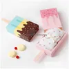 Cadeau Wrap Boîte de forme de crème glacée Baby Douche Fête d'anniversaire Candy Kid Mignon Dessin animé Der Papier Chocolat Paquet Boîtes Drop Livraison Accueil DHDBE