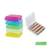 Storage Boxes Bins Aa/Aaa Battery Holder Case Transparent Plastic Box For 14500 10440 Batteries Organizer Container Xbjk2105 Drop Dheim