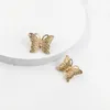 Collier boucles d'oreilles ensemble papillon ensembles chaîne réglable tour de cou Collares pendentif goujon femmes fête bijoux ensemble boucles d'oreilles