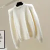 Women's Sweaters 2023 Pleated Turtleneck Women Casual Knitting Pullover Pure Color All-Matching Loose Lady Witner Thickened