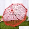 Umbrellas Manual Lace Wedding Celebration Umbrella Steel Picture Studio Prop Fashion Arrivals With Various Styles 11 99Wt Drop Deliv Dh86Y