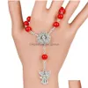 Bracelets de charme Fashion Angel Rosaire pour enfants Enfants Religion 8mm Perles Chaînes Bracelet Garçon Filles Bijoux Cadeau Drop Livraison Dhrmb