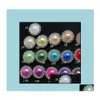 Loose Diamonds Jewelry 16Mm Flat Back Crystal Pearl Buttons 50Pcs/Lot 19Colors Metal Rhinestone Diyl Drop Delivery 2021 Qf5Z7 Dhyua