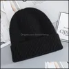 Beanie/Skull Caps Casual Womens Beanie Hat Warm Autumn Women Knit Cap For Girls Spring Hats Female Street Drop Delivery Fashion Acce Otfwd