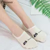 Women Socks & Hosiery Pairs Summer Cotton Kawaii Cute Fun Invisible Boat Sock Slippers Loafers Short Low Cut No Show Non-slipSocks