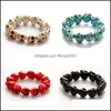 Perles Brins 5 Couleur Pierre Bracelet Puissance Énergie Hommes Femmes Mode Turquoise 3655 Q2 Drop Delivery Bijoux Bracelets Dhj0Q