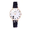 Wristwatches Men Leather Watch Band Women's Casual Quartz Cute Strap Personality Dial Women Ladies Dress LeatherWristwatches Hect22