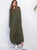 Casual jurken losse kleding oversized onregelmatige onregelmatige ronde nek t-shirt sexy maxi voor vrouwen voor vrouwen ongedefinieerd