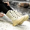 Boots Women's High Snow 2023 Winter Fashion Casual Female Ladies Girls Red Waterproof Rubber Platform Cotton-Padded Shoes