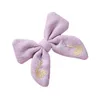 Baby New Sweet Bow Hairpins Ribbon Solid Color Bowknot Hair Clips For Girls Farterfly Barrettes Clip Kids Hair Accessories 1407