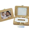 Keepsakes Baby Tooth Box Milk Tands Organizer opslagcollectie jongen meisje