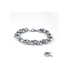 Bracelets de charme J￳ias de moda Men Men Gross Chain Bracelet