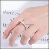 Avec des pierres latérales Designer Bijoux Bague d'amour Diamant Glacé Bagues pour hommes Promesse de fiançailles Mariage Rappeur Hiphop Zircone Cubique Jewe Dhl10