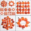 Arts And Crafts Natural Stone Charms Red Onyx Round Pendant Turquoise Pendants Chakras Gem Fit Diy Earrings Necklace Making Assorted Dhiv8