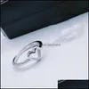 Band Rings Minimalist Heartshaped Love Ring For Women Good Friend Gift Rose Gold Lovers Simple Finger Knuckles Size 511 Drop Deliver Dhpxa