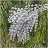 Fleurs Décoratives Couronnes En Plastique Flocage Trijumeau Plante Artificielle Décoration De Fête De Mariage Simation 115Cm Blanc Rose Drop De Dhldz