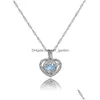 Pendentif Colliers De Luxe Lumineux Maman Coeur Ouvert Lueur Dans Le Sombre Perles Cage Médaillon Charme Sier Chaînes Pour Femmes Dames Fête Des Mères J Dhk2V