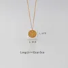 Pendant Necklaces Silver Color Coin Necklace For Women Men Angel Clavicle Chain JewelryPendant Elle22