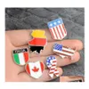 Pinos broches bandeiras nacionais esmalte o esmalte canadense americano alem￣o bandeira italiana lapela pin bot￣o roupas colarinho de broche de broche jewe ot1iy