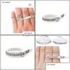 Ring Sizers Jewelry Tools Equipment 50Pcs Sizer Uk Usa British American European Standard Size Measurement Belt Rings Finger Sning D Dhzv8