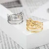 Band Rings Princess Crown for Women Women Color Gold-Color Ring Jewelry Engagement Brand Wedding Party