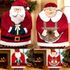 Stoelhoezen kerst Santa Claus Dinner Decoraties Kerstcadeaus voor Home Feestvakantie