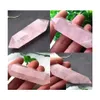 Arts And Crafts 22.5Inch Wholesale 100 Natural Rose Crystal Point Quartz Points Reiki Healing Cure Chakra Spirit Energy Stones 466 D Dhp8G
