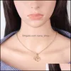 Pendant Necklaces High Quality Alloy 12 Constellation Chain Necklace For Women Gold Sier Fashion Jewelry Birthday Gift Drop Delivery Dh69L