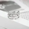 Band Rings Princess Crown for Women Women Color Gold-Color Ring Jewelry Engagement Brand Wedding Party